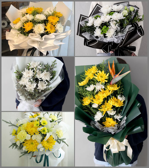 贵州毕节市金沙县桂花乡柿花村白事花束代送